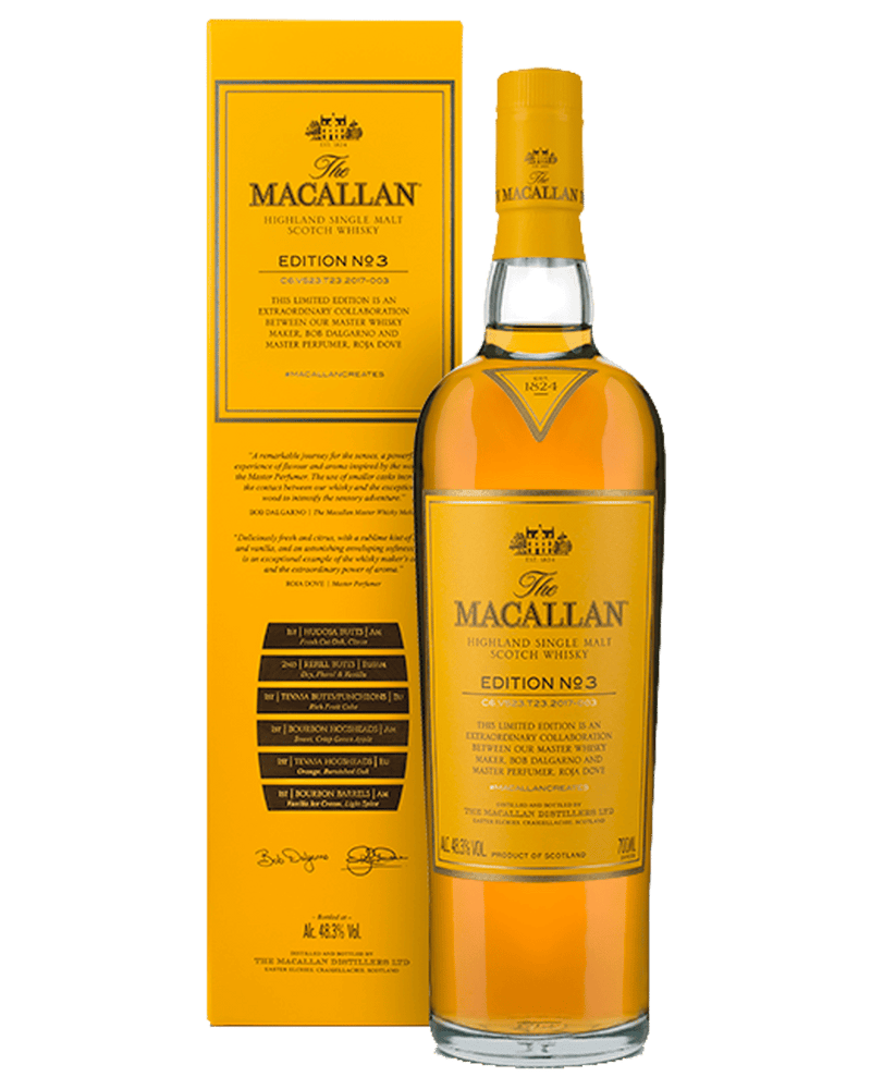 Macallan Edition No. 3 Single Malt Scotch Whisky 700ml - Premium Range from Macallan - Just $1899.99! Shop now at Liquor Man Australia Online