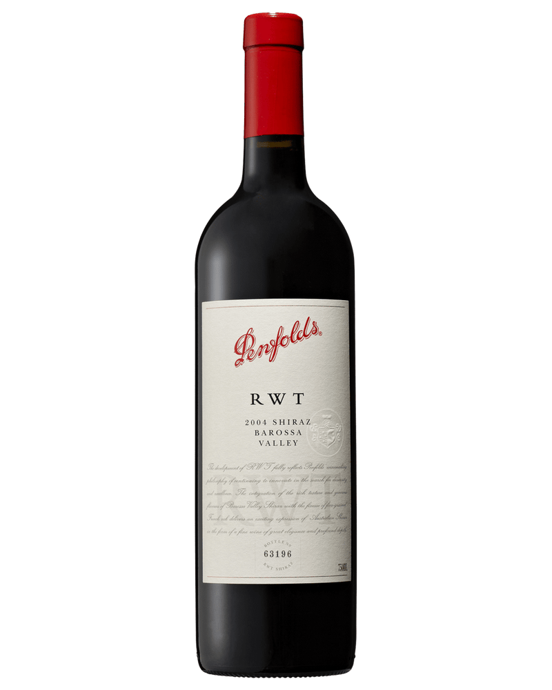 Penfolds RWT Barossa Valley Shiraz 2004 750ml - Premium Range from Penfolds - Just $449.99! Shop now at Liquor Man Australia Online