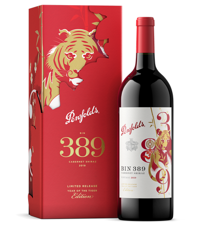 Penfolds Bin 389 Cabernet Shiraz 2019 Magnum 1.5L  Limited Edition Year of Tiger - Premium Range from Penfolds - Just $499.99! Shop now at Liquor Man Australia Online