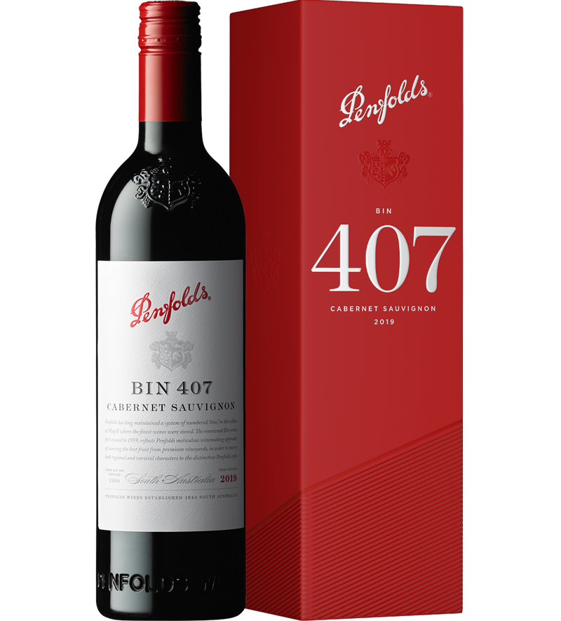 Penfolds Bin 407 Cabernet Sauvignon 2020 Gift Box - Premium Range from Penfolds - Just $129.99! Shop now at Liquor Man Australia Online