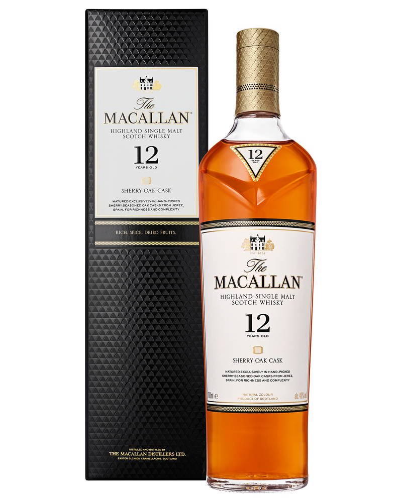 The Macallan 12 Year Old Sherry Cask Single Malt Scotch Whisky 700mL - Premium Range from Macallan - Just $169.99! Shop now at Liquor Man Australia Online